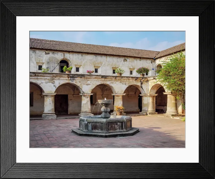Framed Print : Cloister at the Church and Convent of Capuchinas, Antigua Guatemala, Sacatepequez Department, Guatemala Framed Print : Cloister at the Church and Convent of Capuchinas, Antigua Guatemala, Sacatepequez Department, Guatemala