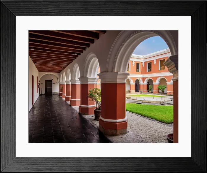 Framed Print : Cloister at the Convent of the Compania de Jesus, Antigua Guatemala, Sacatepequez Department, Guatemala Framed Print : Cloister at the Convent of the Compania de Jesus, Antigua Guatemala, Sacatepequez Department, Guatemala