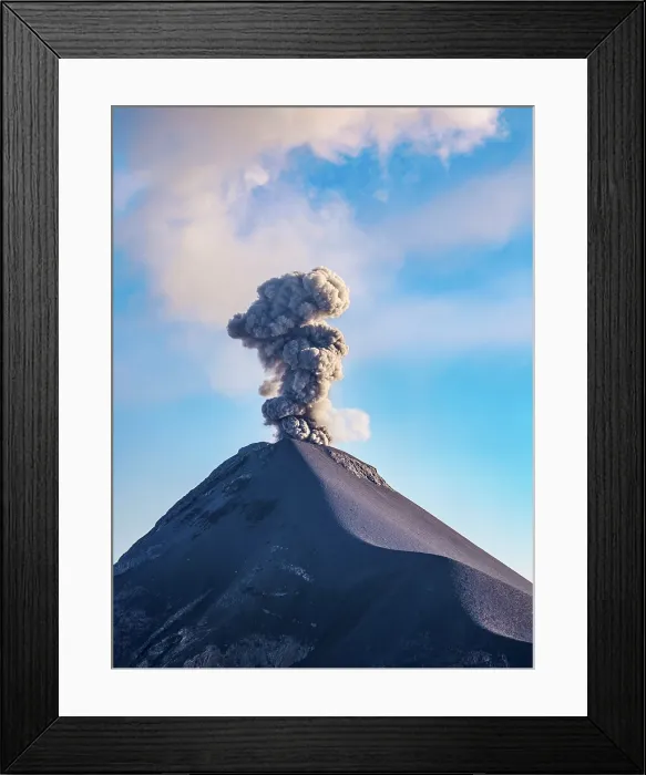 Framed Print : Fuego Volcano, borders of Chimaltenango, Escuintla and Sacatepequez departments, Guatemala Framed Print : Fuego Volcano, borders of Chimaltenango, Escuintla and Sacatepequez departments, Guatemala