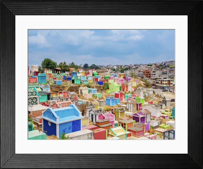 Framed Print : Colourful Cemetery, Chichicastenango, El Quiche Department, Guatemala Framed Print : Colourful Cemetery, Chichicastenango, El Quiche Department, Guatemala