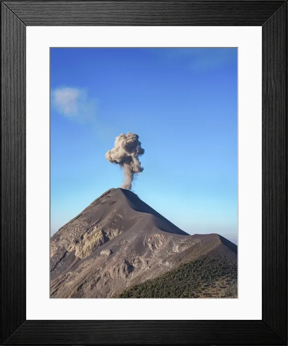 Framed Print : Fuego Volcano, borders of Chimaltenango, Escuintla and Sacatepequez departments, Guatemala Framed Print : Fuego Volcano, borders of Chimaltenango, Escuintla and Sacatepequez departments, Guatemala