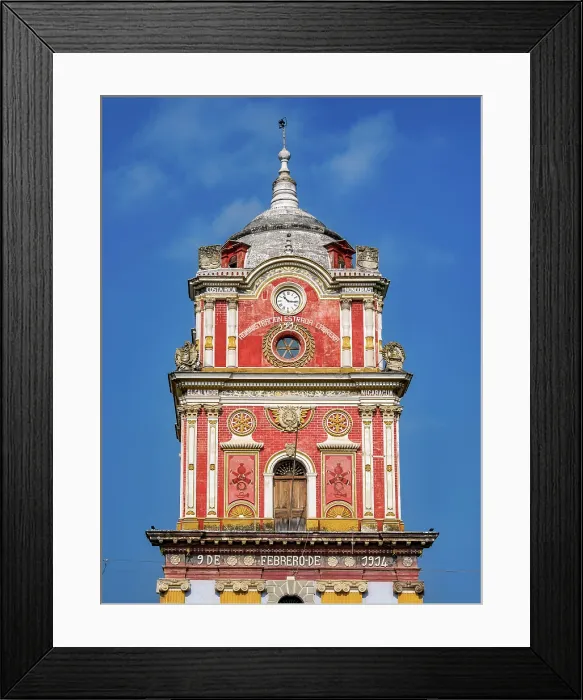 Framed Print : Torre Centroamericana, clock tower, Solola, Solola Department, Guatemala Framed Print : Torre Centroamericana, clock tower, Solola, Solola Department, Guatemala