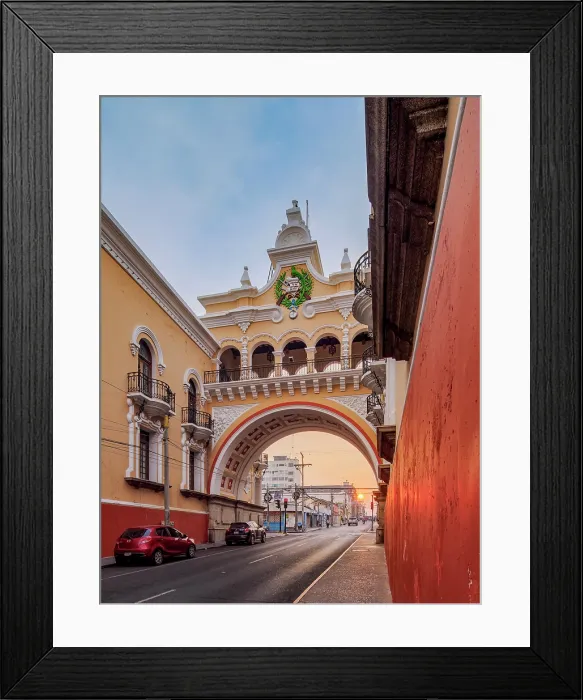 Framed Print : Arco de Correos, Post Office Arch at sunset, Guatemala City, Guatemala Department, Guatemala Framed Print : Arco de Correos, Post Office Arch at sunset, Guatemala City, Guatemala Department, Guatemala