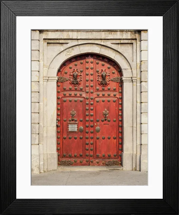 Framed Print : Entrance Door to Archdiocesan Historical Archive, Archbishop's Palace next to the Metropolitan Cathedral of Santiago, Guatemala City, Guatemala Department, Guatemala Framed Print : Entrance Door to Archdiocesan Historical Archive, Archbishop's Palace next to the Metropolitan Cathedral of Santiago, Guatemala City, Guatemala Department, Guatemala