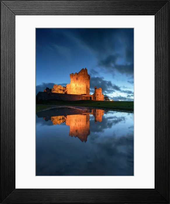 Framed Print : Ross Castle at Night, Lough Leane, Killarney, County Kerry, Ireland Framed Print : Ross Castle at Night, Lough Leane, Killarney, County Kerry, Ireland