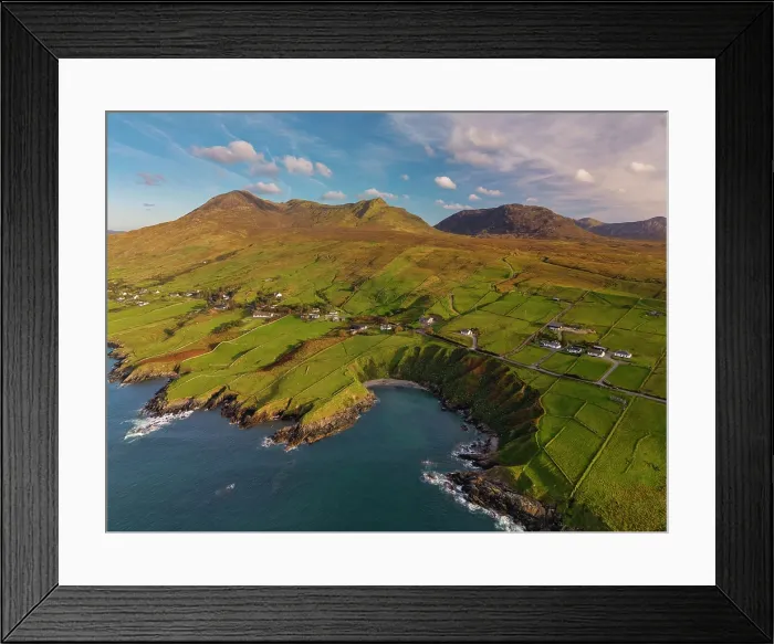 Framed Print : Aerial View over Slea Head, Dingle Peninsula, County Kerry, Ireland