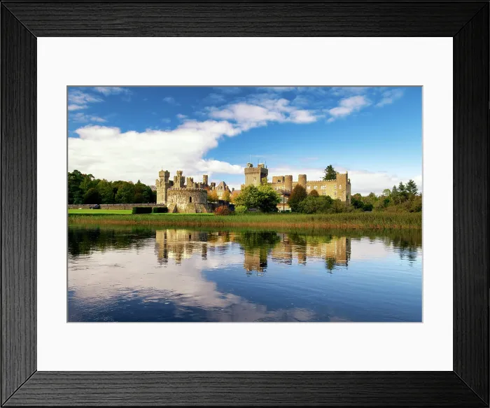 Framed Print : Ashford Castle Reflecting in Lough Corrib, Cong, County Galway, Ireland