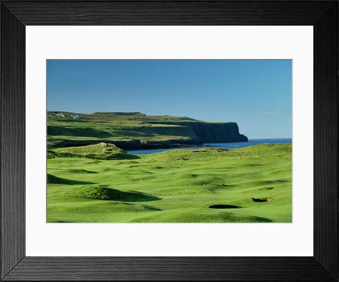 Framed Print : Golf Course along Coastline, Doolin, County Clare, Ireland Framed Print : Golf Course along Coastline, Doolin, County Clare, Ireland