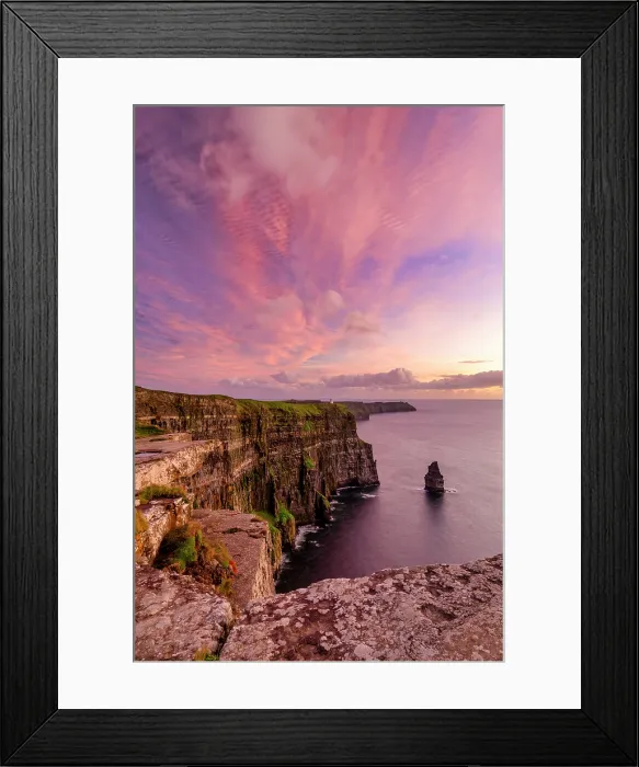 Framed Print : Cliffs of Moher at Sunset, County Clare, Ireland Framed Print : Cliffs of Moher at Sunset, County Clare, Ireland