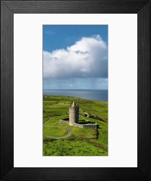 Framed Print : Doonagore Castle, Doonnagore, Doolin, County Clare, Ireland Framed Print : Doonagore Castle, Doonnagore, Doolin, County Clare, Ireland