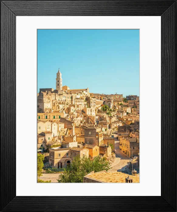 Framed Print : Sasso Barisano, Matera, Basilicata, Italy Framed Print : Sasso Barisano, Matera, Basilicata, Italy