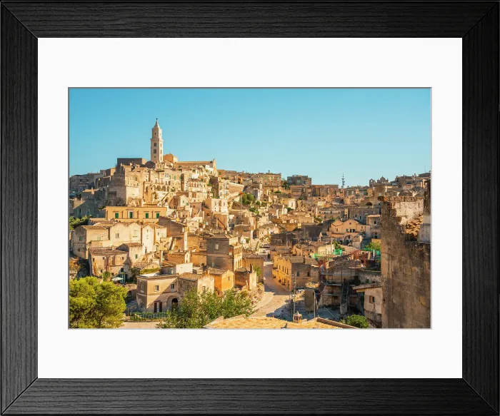 Framed Print : Sasso Barisano, Matera, Basilicata, Italy Framed Print : Sasso Barisano, Matera, Basilicata, Italy