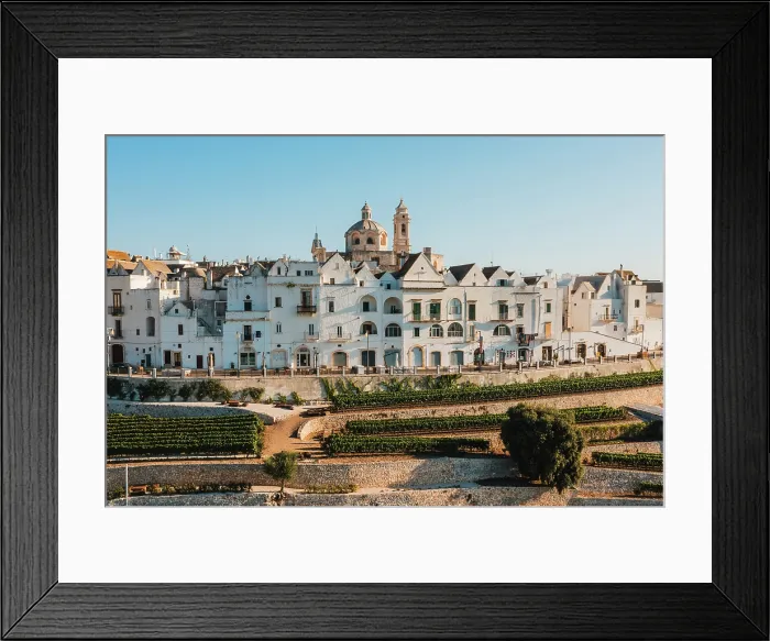 Framed Print : Aerial view of Locorotondo village, Bari province, Apulia, Italy Framed Print : Aerial view of Locorotondo village, Bari province, Apulia, Italy