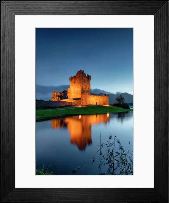 Framed Print : Ross Castle at Night, Lough Leane, Killarney, County Kerry, Ireland Framed Print : Ross Castle at Night, Lough Leane, Killarney, County Kerry, Ireland