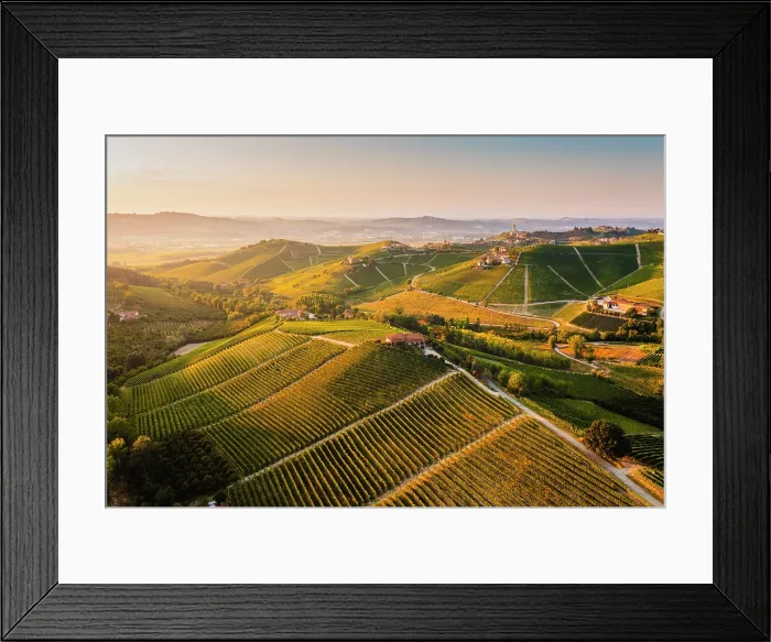 Framed Print : Village of Barbaresco and the Langhe hills at sunset. Barbaresco, Langhe region, Cuneo province, Piedmont, Italy Framed Print : Village of Barbaresco and the Langhe hills at sunset. Barbaresco, Langhe region, Cuneo province, Piedmont, Italy