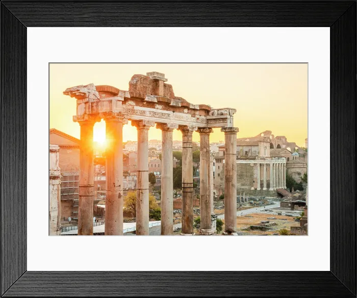 Framed Print : The Roman Forums (Imperial Fora) at sunrise. Rome, Lazio, Italy Framed Print : The Roman Forums (Imperial Fora) at sunrise. Rome, Lazio, Italy