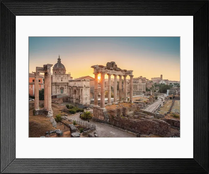 Framed Print : The Roman Forums (Imperial Fora) at sunrise. Rome, Lazio, Italy Framed Print : The Roman Forums (Imperial Fora) at sunrise. Rome, Lazio, Italy