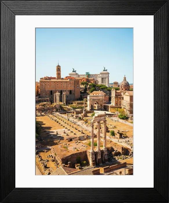 Framed Print : The Roman Forums (Imperial Fora), Rome, Lazio, Italy