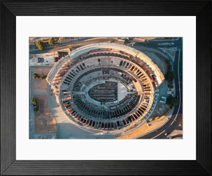 Framed Print : Aerial view of Colosseum, Rome, Lazio, Italy Framed Print : Aerial view of Colosseum, Rome, Lazio, Italy