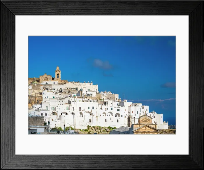 Framed Print : Europe, Italy, Apulia. The white town of Ostuni Framed Print : Europe, Italy, Apulia. The white town of Ostuni