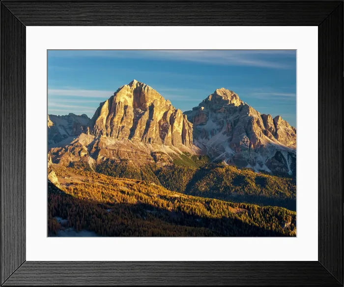Framed Print : Tofana di Rozes & Cima Tofana di Mezzo in Autumn, Dolomites, Belluno Province, Italy Framed Print : Tofana di Rozes & Cima Tofana di Mezzo in Autumn, Dolomites, Belluno Province, Italy
