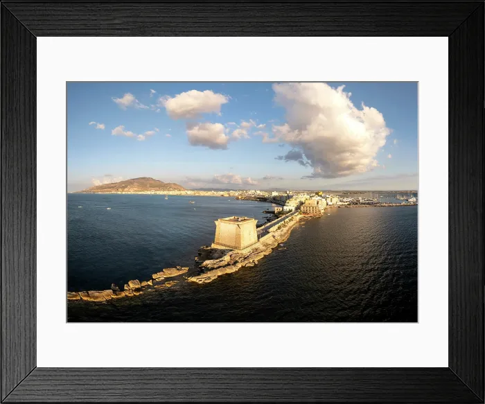 Framed Print : Aerial view of Trapani, Sicily, Italy Framed Print : Aerial view of Trapani, Sicily, Italy