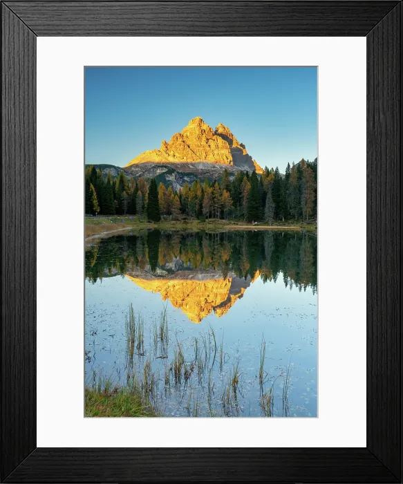 Framed Print : Tre Cime di Lavaredo Reflecting in Lake Antorno, Belluno Province, Veneto, Dolomites, Italy Framed Print : Tre Cime di Lavaredo Reflecting in Lake Antorno, Belluno Province, Veneto, Dolomites, Italy