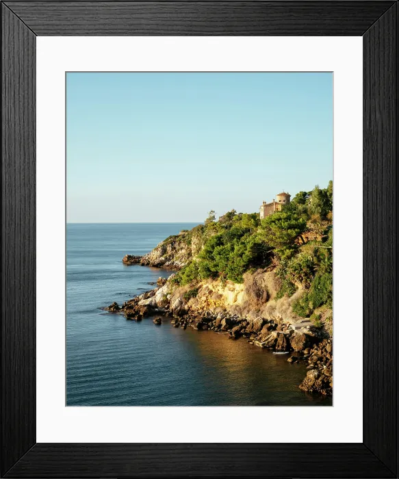 Framed Print : Coastline near Aspra, Sicily, Italy Framed Print : Coastline near Aspra, Sicily, Italy