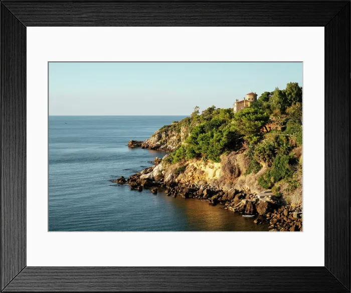 Framed Print : Coastline near Aspra, Sicily, Italy Framed Print : Coastline near Aspra, Sicily, Italy