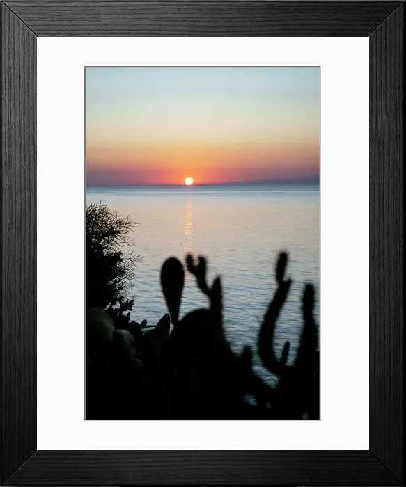 Framed Print : Sunrise, Sicily, Italy