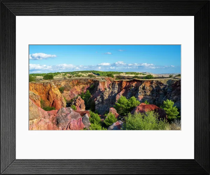 Framed Print : Europe, Italy, Apulia. The old bauxite mines of Spinazzola, now a beautiful hiking area Framed Print : Europe, Italy, Apulia. The old bauxite mines of Spinazzola, now a beautiful hiking area
