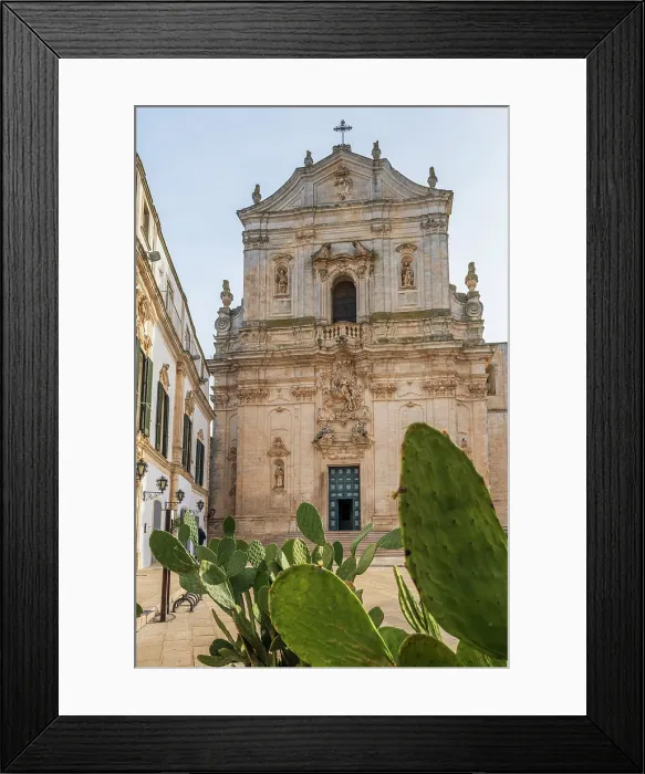 Framed Print : Europe, Italy, Apulia. Church in Martina Franca, Basilica of Saint Martin Framed Print : Europe, Italy, Apulia. Church in Martina Franca, Basilica of Saint Martin