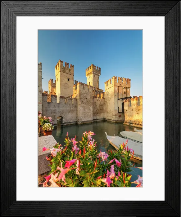 Framed Print : Scaliger Castle, Sirmione, Lake Garda, Brescia province, Lombardy, Italy Framed Print : Scaliger Castle, Sirmione, Lake Garda, Brescia province, Lombardy, Italy