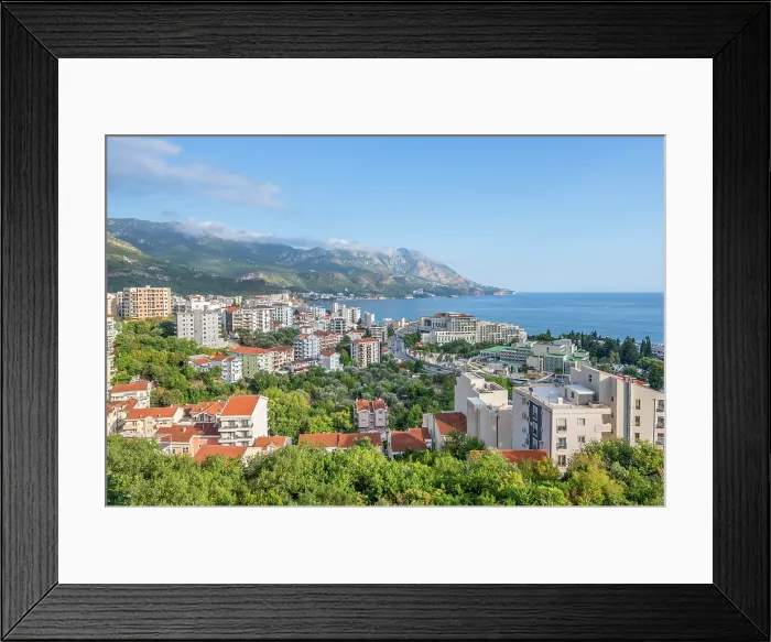 Framed Print : View at Budva, Montenegro Framed Print : View at Budva, Montenegro
