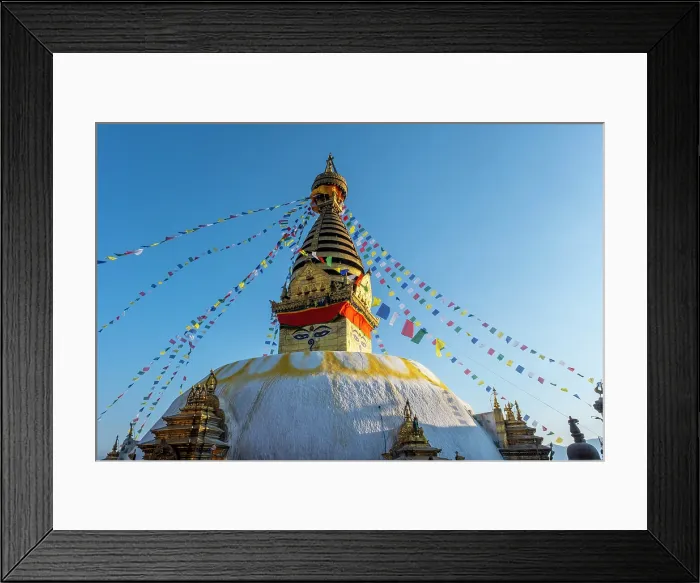 Framed Print : Swayambunath temple (aka Monkey Temple), Kathmandu, Nepal Framed Print : Swayambunath temple (aka Monkey Temple), Kathmandu, Nepal