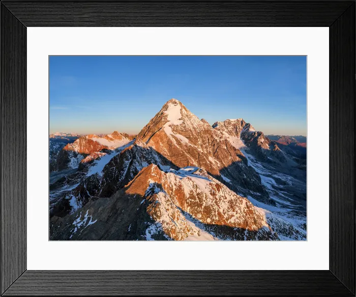 Framed Print : Gran Zebru and Ortles at dawn, Val Cedec, Valtellina, Lombardy, Italy Framed Print : Gran Zebru and Ortles at dawn, Val Cedec, Valtellina, Lombardy, Italy