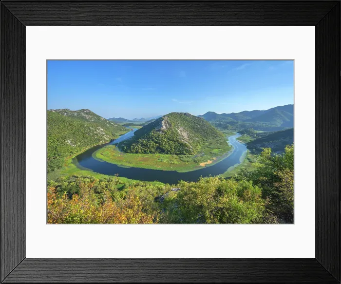 Framed Print : River bend at Rijeka Crnojevica, Mopntenegro Framed Print : River bend at Rijeka Crnojevica, Mopntenegro