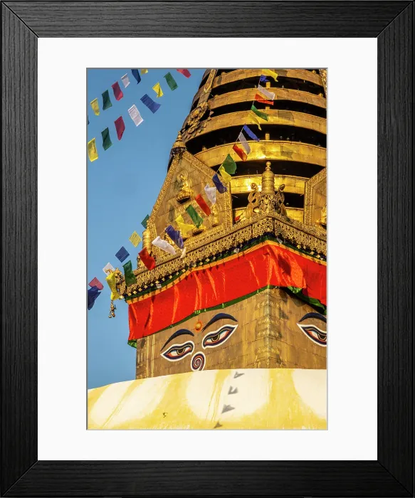 Framed Print : Swayambunath temple (aka Monkey Temple), Kathmandu, Nepal Framed Print : Swayambunath temple (aka Monkey Temple), Kathmandu, Nepal