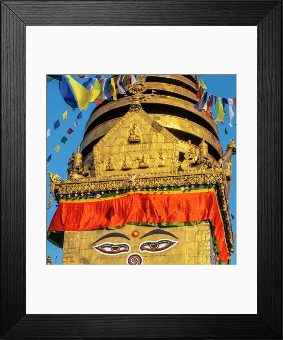 Framed Print : Swayambunath temple (aka Monkey Temple), Kathmandu, Nepal Framed Print : Swayambunath temple (aka Monkey Temple), Kathmandu, Nepal