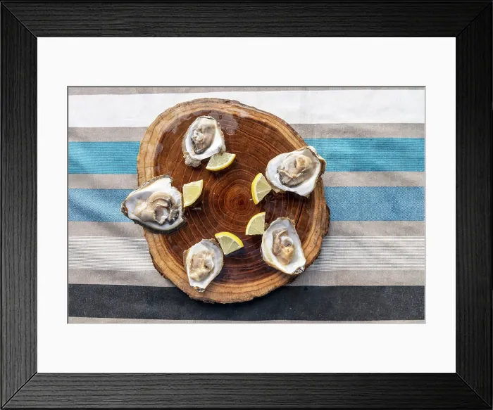 Framed Print : Oyster meal, Dobrota, Bay of Kotor, Montenegro Framed Print : Oyster meal, Dobrota, Bay of Kotor, Montenegro