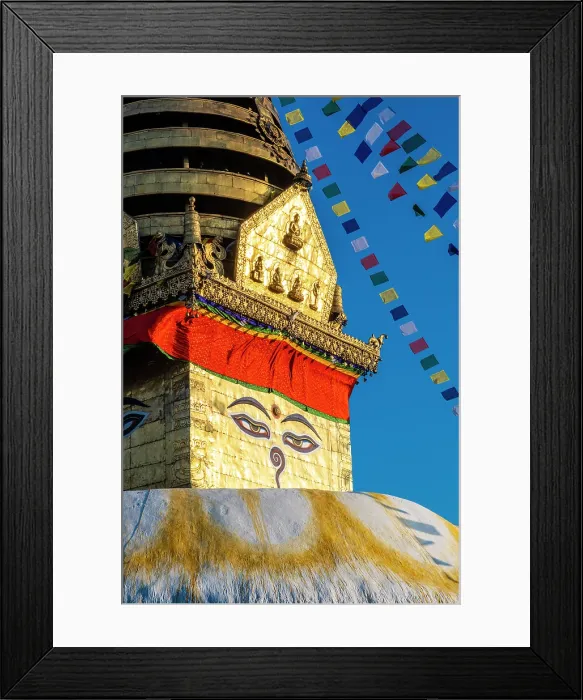Framed Print : Swayambunath temple (aka Monkey Temple), Kathmandu, Nepal Framed Print : Swayambunath temple (aka Monkey Temple), Kathmandu, Nepal