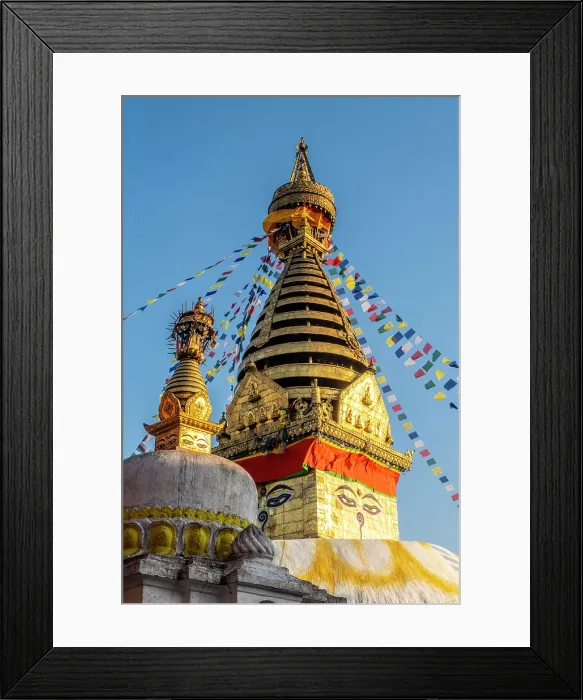 Framed Print : Swayambunath temple (aka Monkey Temple), Kathmandu, Nepal Framed Print : Swayambunath temple (aka Monkey Temple), Kathmandu, Nepal