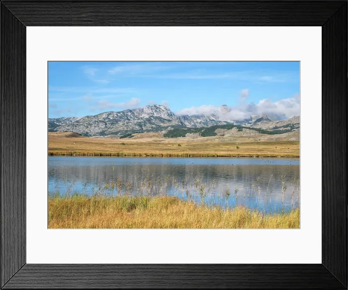 Framed Print : Lake Riblje jezero, Zabljak, Durmitor National Park, Montenegro