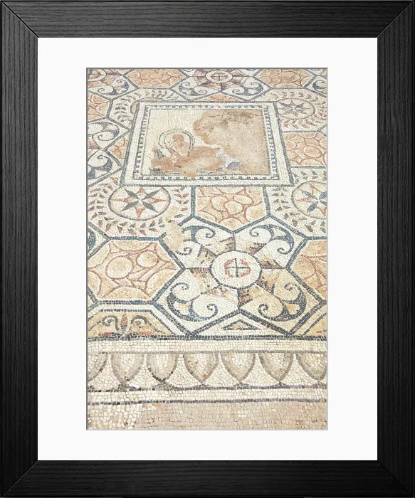 Framed Print : A Roman Mosaic in the archaeological site of Nora, Pula, Cagliari, South Sardinia, Italy Framed Print : A Roman Mosaic in the archaeological site of Nora, Pula, Cagliari, South Sardinia, Italy