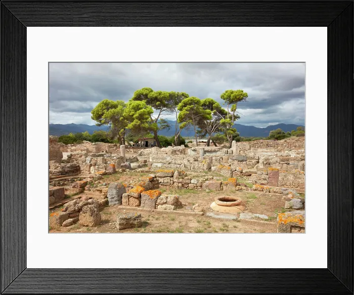 Framed Print : The Roman archaeological site of Nora, Pula, Cagliari, South Sardinia, Italy Framed Print : The Roman archaeological site of Nora, Pula, Cagliari, South Sardinia, Italy