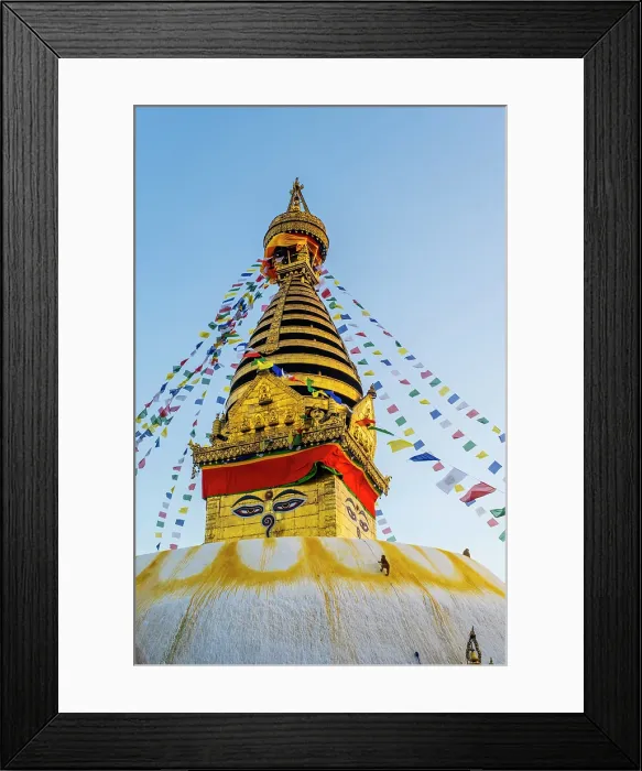 Framed Print : Swayambunath temple (aka Monkey Temple), Kathmandu, Nepal Framed Print : Swayambunath temple (aka Monkey Temple), Kathmandu, Nepal