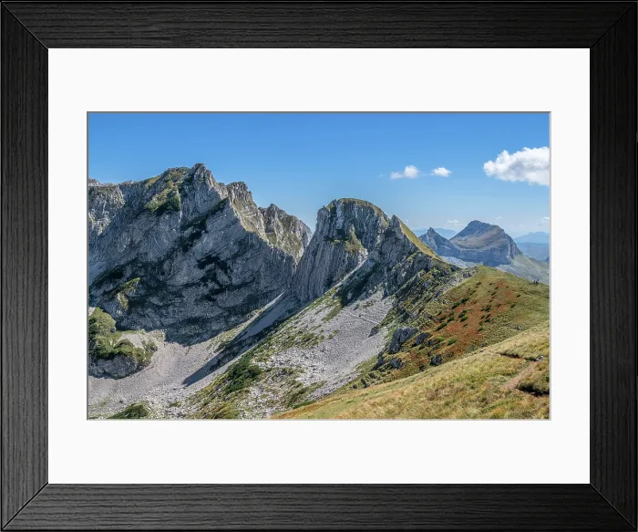 Framed Print : Landscape seen from the ascent to Prutas mountain, Durmitor National Park, Zabljak, Montenegro Framed Print : Landscape seen from the ascent to Prutas mountain, Durmitor National Park, Zabljak, Montenegro