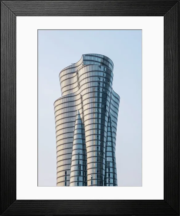Framed Print : Qatar International Islamic Bank HQ, West Bay, Doha, Qatar