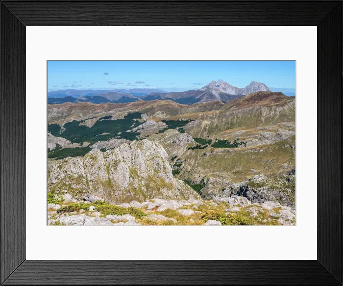 Framed Print : View from Surdup at Komovi mountains, Verusa, Montenegro Framed Print : View from Surdup at Komovi mountains, Verusa, Montenegro