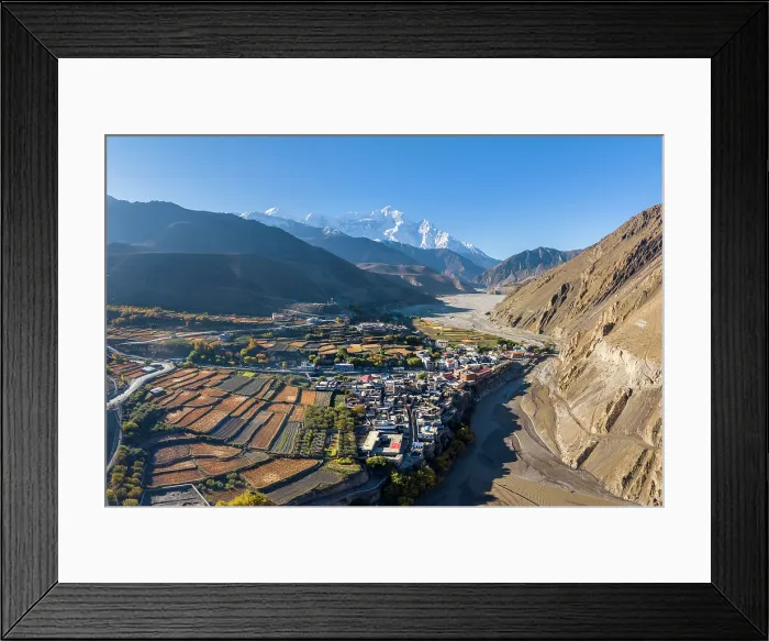 Framed Print : Nilgiri mountain and Kali Gandaki river, Kagbeni, Lower Mustang, Nepal Framed Print : Nilgiri mountain and Kali Gandaki river, Kagbeni, Lower Mustang, Nepal